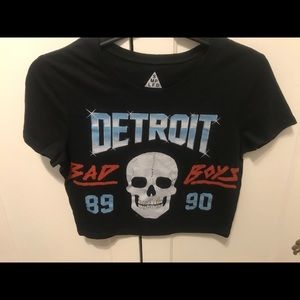 Detroit bad boys crop top
